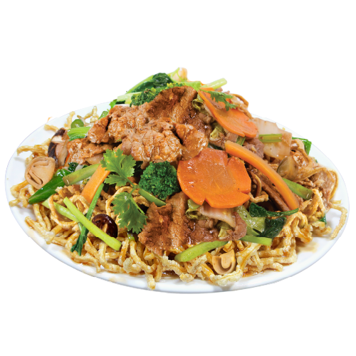 Mì Xào Giòn Thịt Bò