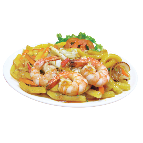 Nui Xào Hải Sản Hàn Quốc