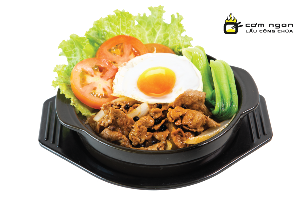 Cơm Tay Cầm Bò Xào Tiêu Đen