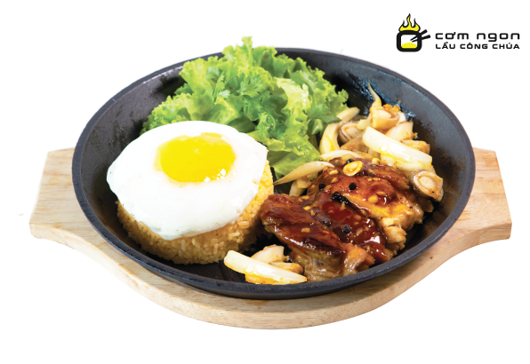 Cơm Teppan Gà Sốt Tiêu Đen