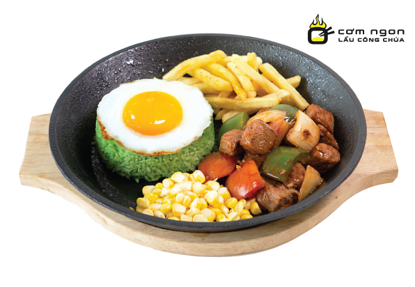 Cơm Xanh Teppan Bò Lúc Lắc